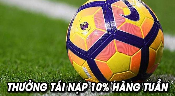 Thưởng Tái nạp 10% hàng tuần tại Thể Thao